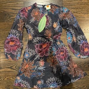 Farm Rio New with tags - size XS Black Sparkle Minidress